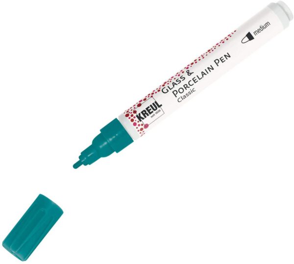 !БЕЗ ЗНИЖОК Маркер д/скла, порцеляни стійкий (обж.160*С) Glass & Porcelain Pen Hobby Line Kreul 2-4м