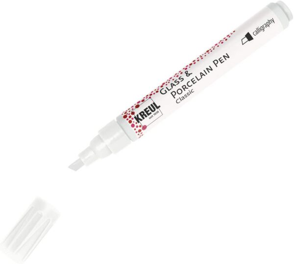 !БЕЗ ЗНИЖОК Маркер д/скла, порцеляни стійкий (обж.160*С) Glass & Porcelain Pen Hobby Line Kreul 1-4м