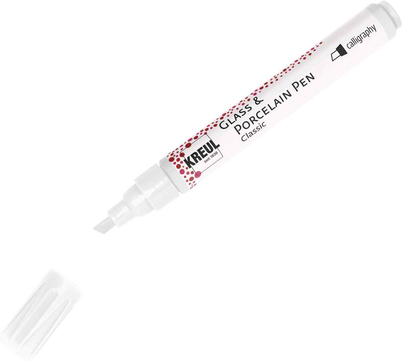 !БЕЗ ЗНИЖОК Маркер д/скла, порцеляни стійкий (обж.160*С) Glass & Porcelain Pen Hobby Line Kreul 1-4м