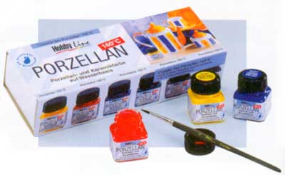 Набір для розпису керам.та поцеляни (випал 160*С)"Porzellan Brilliant" Hobby Line Kreul 6х20мл+пензе