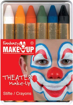 ЗНЯТІ З ВИР-ВА,Набір театрального грима в карандашах "FANTASY" 6кол.
