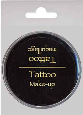 ЗНЯТІ З ВИР-ВА,Фарба Make Up для врем. тату(3 дня) 40гр ЧОРНИЙ