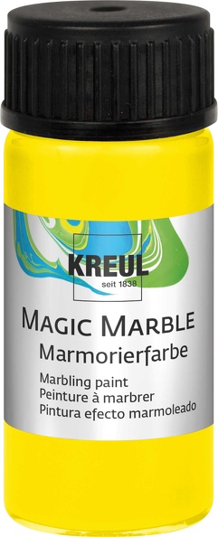 !Фарба для марморуван.універсал."Magic Marble" Kreul 20мл ЛИМОННИЙ