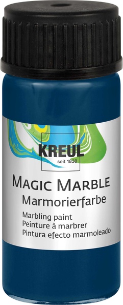 !ЗНЯТІ З ВИР-ВА,Фарба для марморуван.універсал."Magic Marble" Kreul 20мл СИНІЙ ТЕМНИЙ
