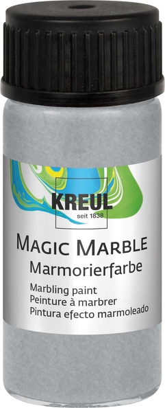 !Фарба для марморуван.універсал."Magic Marble" Kreul 20 мл МЕТАЛІК СРІБЛО
