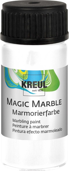 !ЗНЯТІ З ВИР-ВА,Фарба для марморуван.універсал."Magic Marble" Kreul 20мл ПРОЗОРИЙ