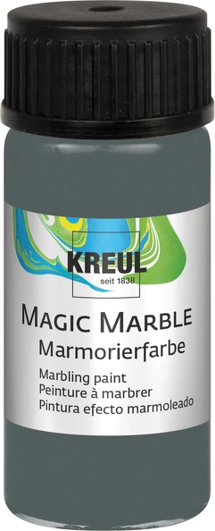 !ЗНЯТІ З ВИР-ВА,Фарба для марморуван.універсал."Magic Marble" Kreul 20мл МАТОВИЙ ВУЛКАНІЧНИЙ СІРИЙ