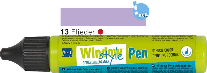 ЗНЯТО З ПРОДАЖУ! Витражная паста Window Style Pen 29мл ЛИЛОВЫЙ