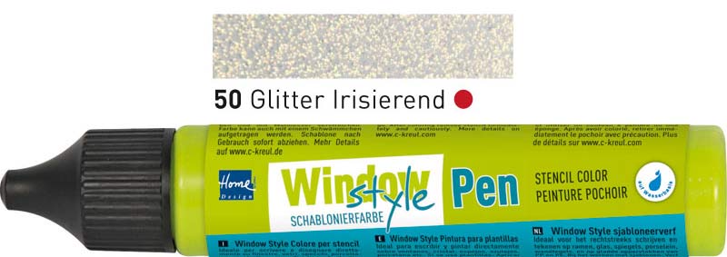 ЗНЯТО З ПРОДАЖУ! Витражная паста Window Style Pen 29мл ГЛИТТЕР РАДУЖНЫЙ