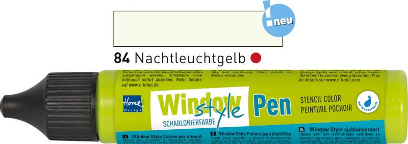 ЗНЯТО З ПРОДАЖУ! Витражная паста Window Style Pen 29мл ЛЮМИНИСЦЕНТНЫЙ