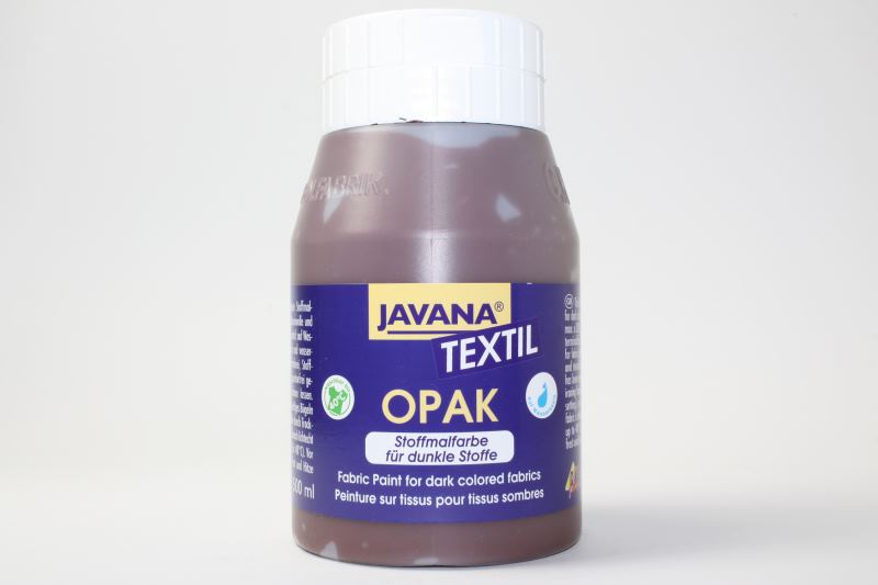 ЗНЯТІ З ВИР-ВА,R Фарба по тканям и коже прочная нерастекающаяся "Opak" Javana 500мл КОРИЧНЕВА СЕРНА