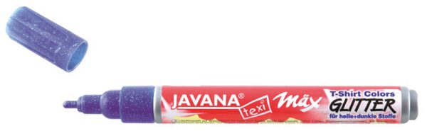 Маркер д/світл.та темн.тканин.(прання 40*) JavanaTex Kreul 2-4мм Glitter ФІОЛЕТОВИЙ