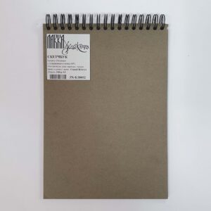 Блокнот(спіраль) д/пастелі 160гр Палаццо вертик.б/обкл. 20арк.А5 СІРИЙ ЖЕМЧУГ