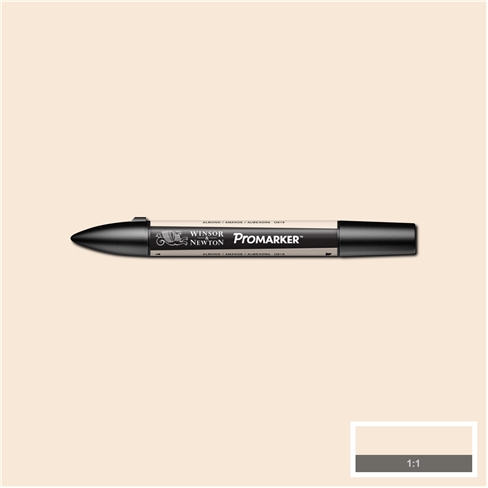 ProMarker перм.прозор.на спирт.осн.двосторонн.(кругл/скошен.) W&N МИГДАЛЬ O819