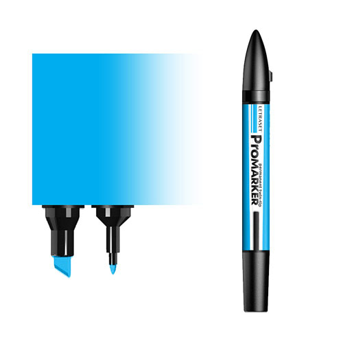 ProMarker перм.прозор.на спирт.осн.двосторонн.(кругл/скошен.) W&N БЛАКИТНИЙ C847