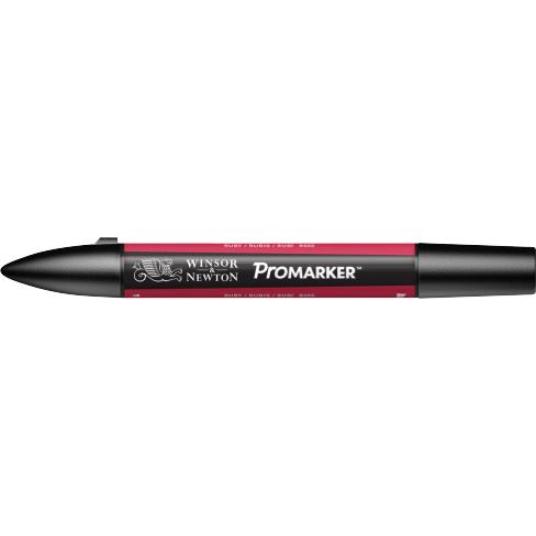 ProMarker перм.прозор.на спирт.осн.двосторонн.(кругл/скошен.) W&N РУБІНОВИЙ R455