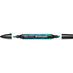 BrushMarker перм.прозор.на спирт.осн.двосторонн.(скошен./пензлич.) W&N БІРЮЗОВИЙ C247