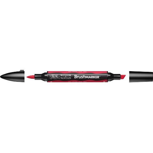 BrushMarker перм.прозор.на спирт.осн.двосторонн.(скошен./пензлич.) W&N ЧЕРВОНИЙ R666