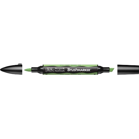 BrushMarker перм.прозор.на спирт.осн.двосторонн.(скошен./пензлич.) W&N ЗЕЛЕНЕ ЯБЛУКО G338