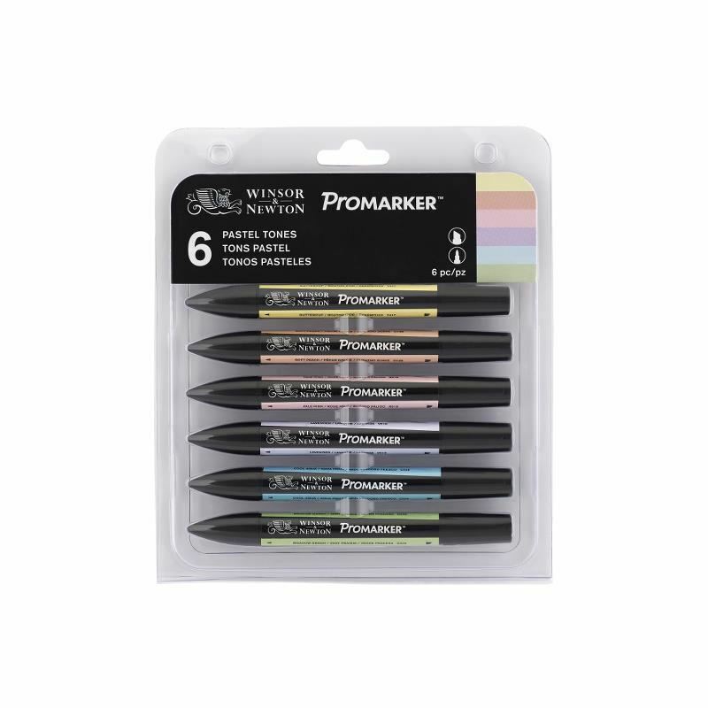 Набір маркерів на спирт.осн."ProMarker W&N " 6шт. ПАСТЕЛЬНИЙ