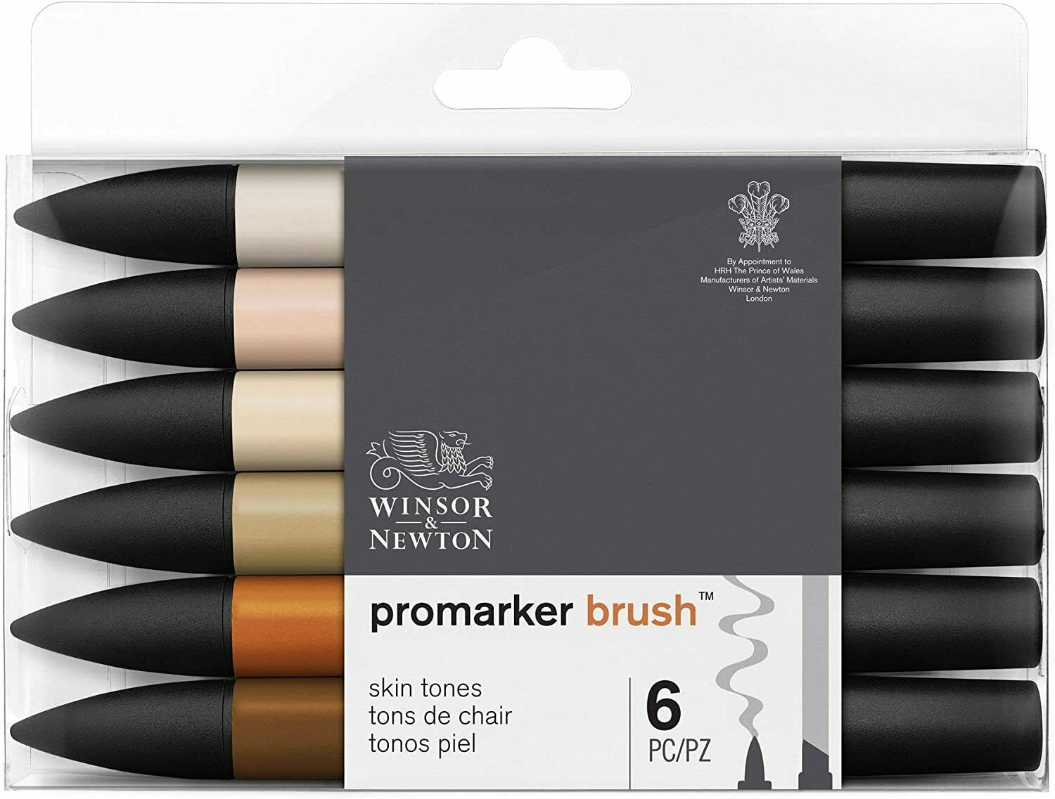 Набір маркерів на спирт.осн."ProMarker W&N " 6шт. ТІЛЕСНІ ВІДТІНКИ 1