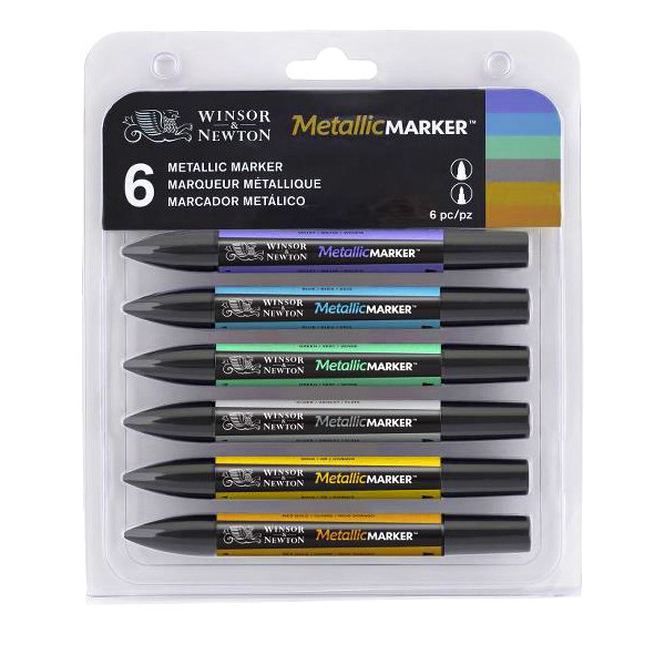 Набір маркерів на спирт.осн."ProMarker W&N" 6шт. METALLIC