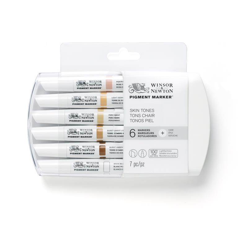 Набір маркерів на спирт.осн.Pigment Marker 6шт. ТІЛЕСНІ ВІДТІНКИ