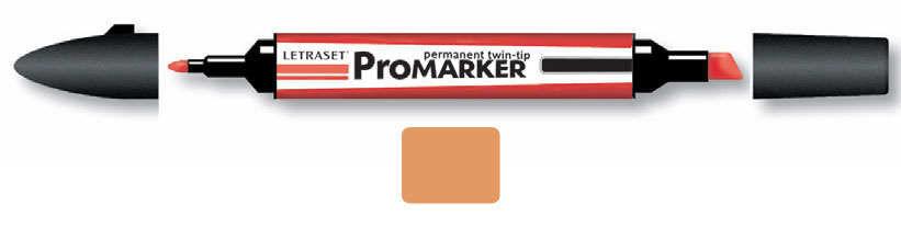 ЗНЯТІ З ВИР-ВА,ProMarker перм.прозор.на спирт.осн.двосторонн.(кругл/скошен.) АБРИКОСОВИЙ O538 /78460