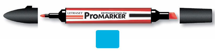 ЗНЯТІ З ВИР-ВА,ProMarker перм.прозр.двухсторонний на спирт.осн.ЛАЗУРНЫЙ B346 /013709 AZUR