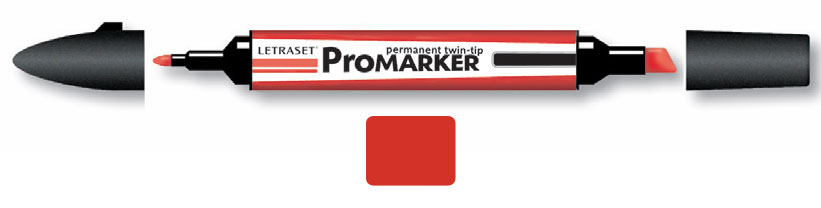 ЗНЯТІ З ВИР-ВА,ProMarker перм.прозор.на спирт.осн.двосторонн.(кругл/скошен.) ЧЕРВОНА ЯГОДА R665 /784