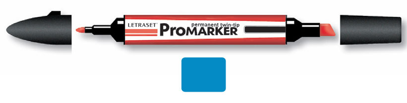 ЗНЯТІ З ВИР-ВА, ProMarker перм.прозор.на спирт.осн.двосторонн.(кругл/скошен.) БЛАКИТНИЙ C847 /784128