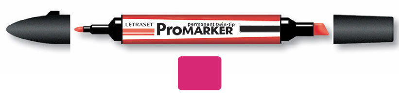 ЗНЯТІ З ВИР-ВА,ProMarker перм.прозор.на спирт.осн.двосторонн.(кругл/скошен.) РОЖЕВИЙ ЯСКРАВИЙ R365 /