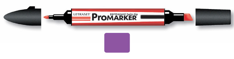 ЗНЯТІ З ВИР-ВА,ProMarker перм.прозор.на спирт.осн.двосторонн.(кругл/скошен.) СЛИВОВЫЙ V735 /013778 P