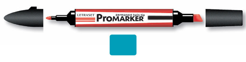 ЗНЯТІ З ВИР-ВА, ProMarker перм.прозр.двухсторонний на спирт.осн.БІРЮЗОВИЙ C247 /784296 TURQ