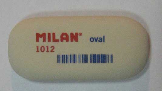 Гумка овальна (синт. каучук) для 3Н-4В "1012" Milan 62х28х12.5мм