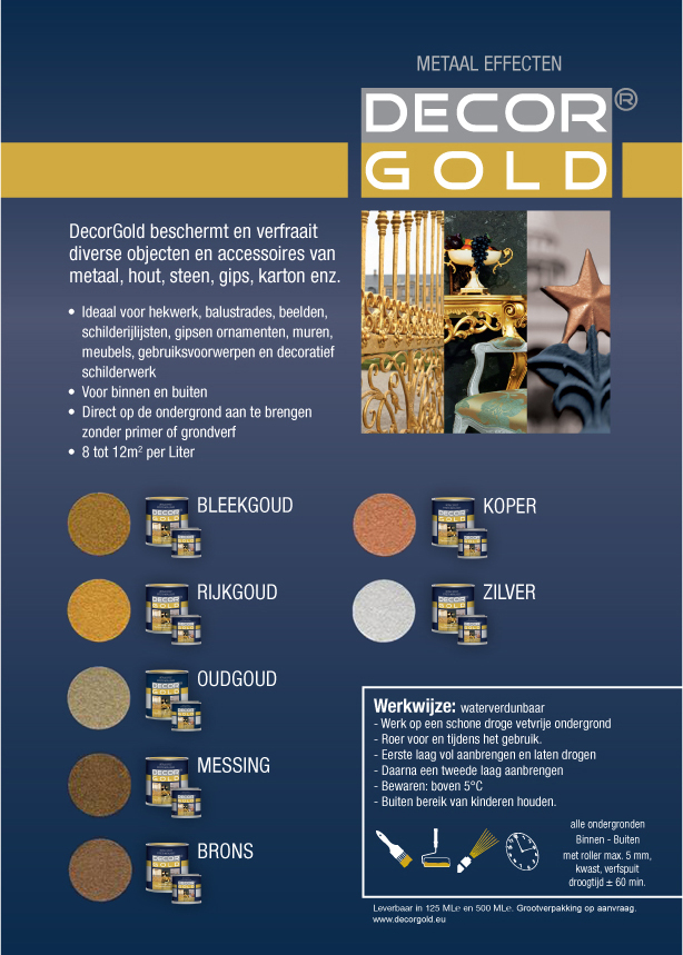 Фарба для золочения на водн.осн."Decor Gold" Noris 125мл ЗОЛОТО БАГАТЕ