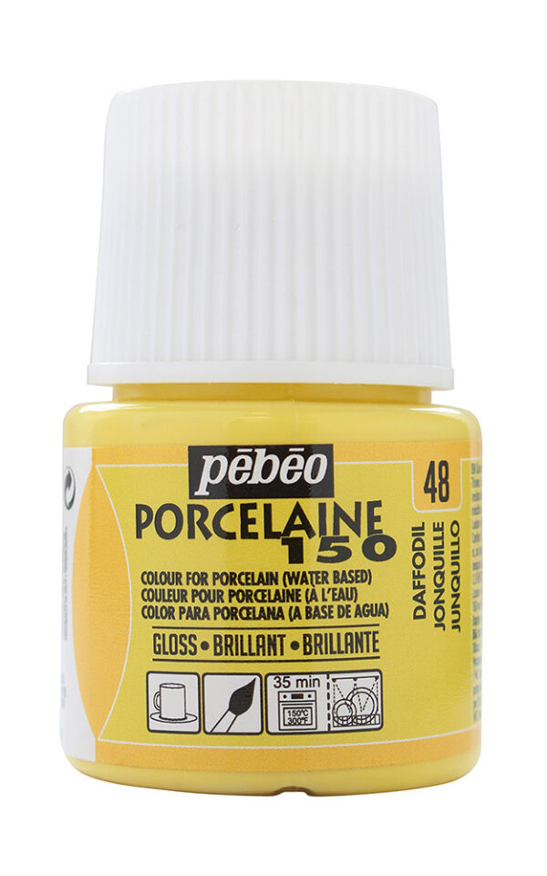 Фарба по порцеляні та кераміці на водн.осн.(випал 150*С) "Porcelaine" Pebeo 45мл НАРЦИС