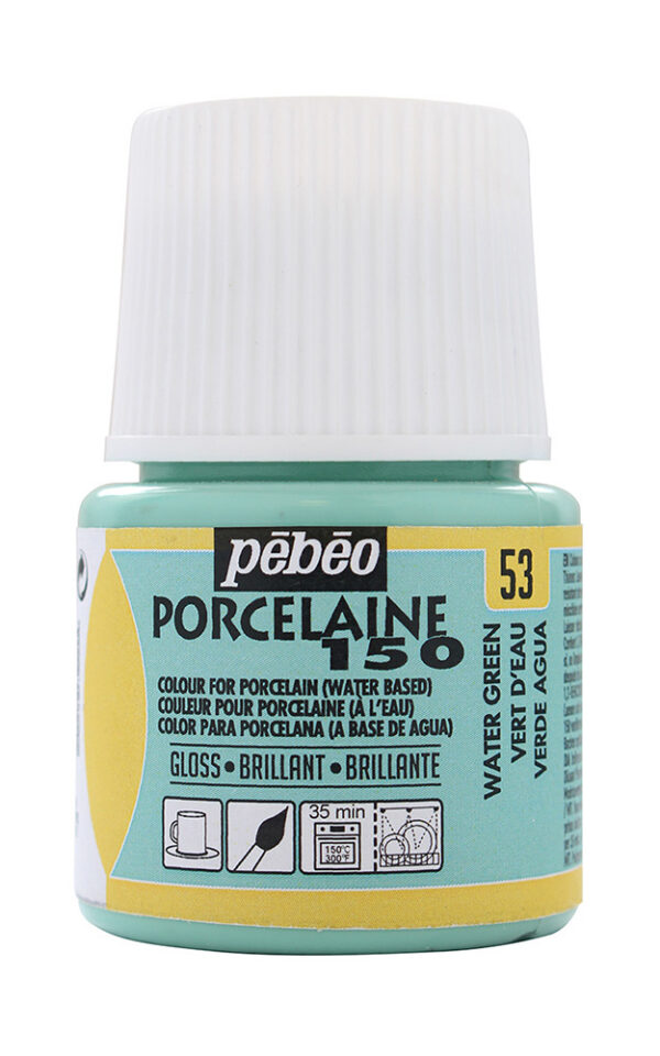 Фарба по порцеляні та кераміці на водн.осн.(випал 150*С) "Porcelaine" Pebeo 45мл ЗЕЛЕНА ВОДА