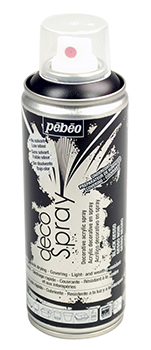 !Нет скидок Аерозоль-Фарба акрилова Decospray Pebeo 200мл| ГРУНТ ЧОРНИЙ
