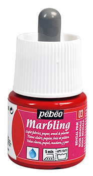 Фарба д/марморування "Marbling" Pebeo 45мл БЕНГАЛЬСКИЙ РОЖЕВИЙ