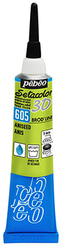 ЗНЯТІ З ВИР-ВА,Фарба текстильная объемная "Setacolor 3D" т20мл АНИСОВЫЙ