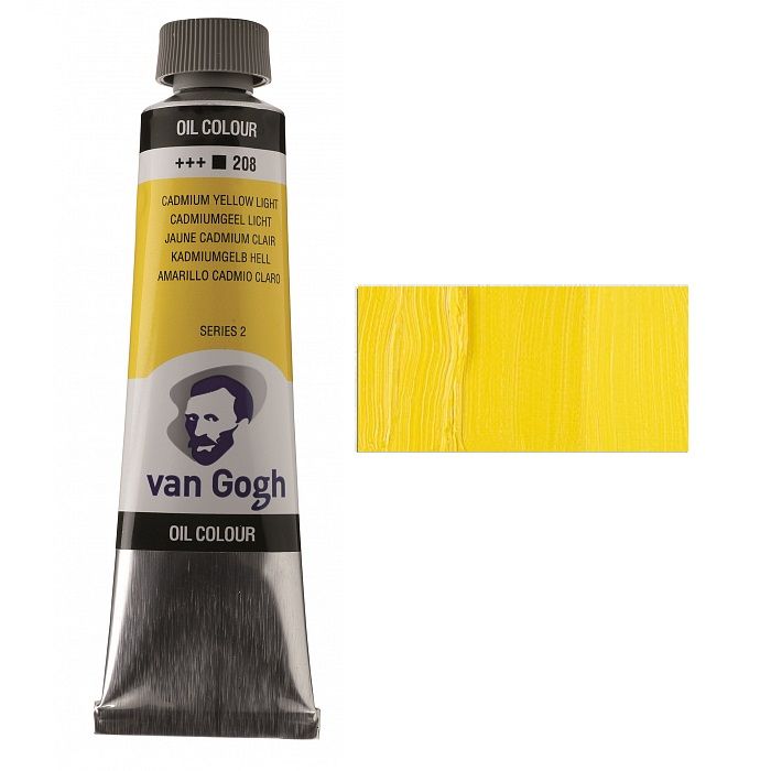 Фарба олійна Van Gogh 40мл|КАДМІЙ ЖОВТИЙ СВІТЛИЙ (208)