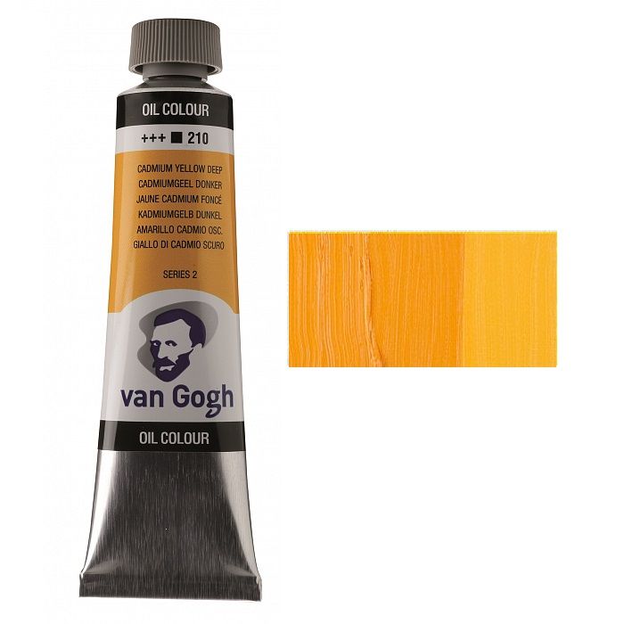 Фарба олійна Van Gogh 40мл|КАДМІЙ ЖОВТИЙ ТЕМНИЙ (210)