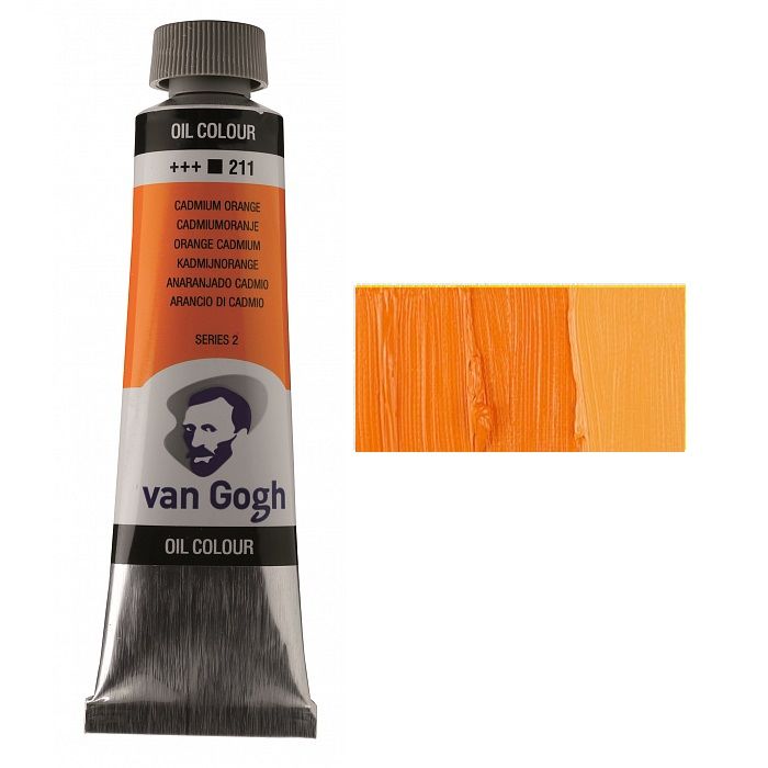 Фарба олійна Van Gogh 40мл|КАДМІЙ ПОМАРАНЧЕВИЙ (211)