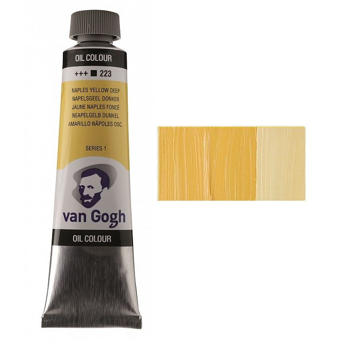 Фарба олійна Van Gogh 40мл|НЕАПОЛІТАНСЬКА ЖОВТА ТЕМНА (223)