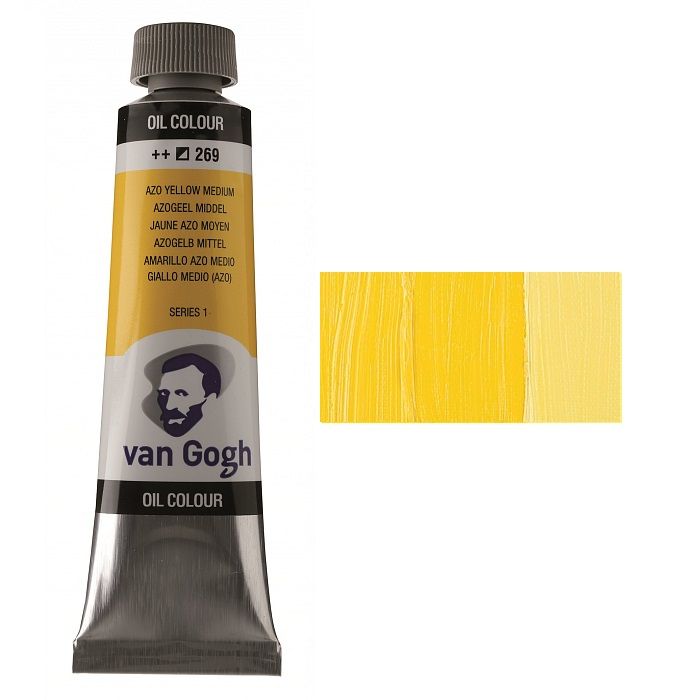 Фарба олійна Van Gogh 40мл|ЖОВТИЙ СЕРЕДНІЙ (269)