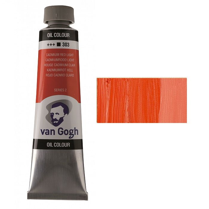 Фарба олійна Van Gogh 40мл|КАДМІЙ ЧЕРВОНИЙ СВІТЛИЙ (303)