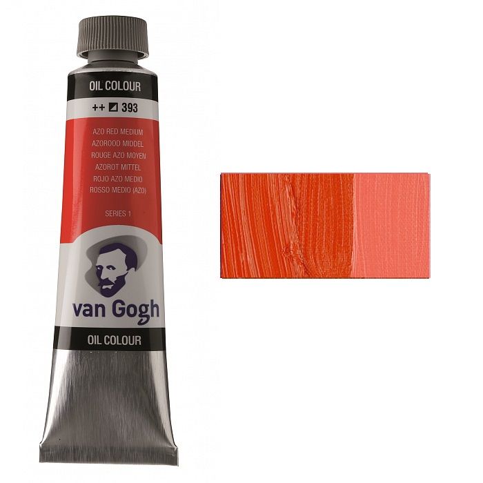 Фарба олійна Van Gogh 40мл|ЧЕРВОНА СЕРЕДНЯ (393)