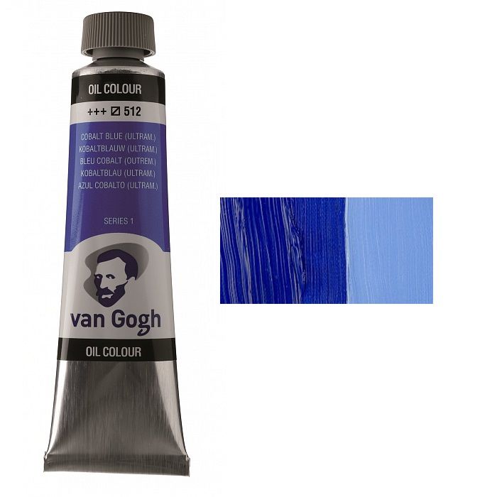 Фарба олійна Van Gogh 40мл|КОБАЛЬТ СИНІЙ УЛЬТРАМАРИН (512)