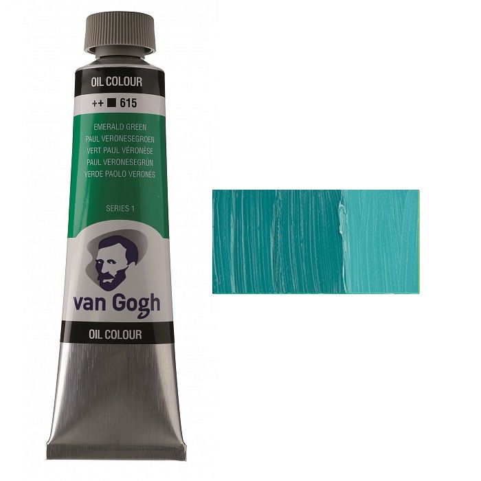 Фарба олійна Van Gogh 40мл|СМАРАГДОВА (615)